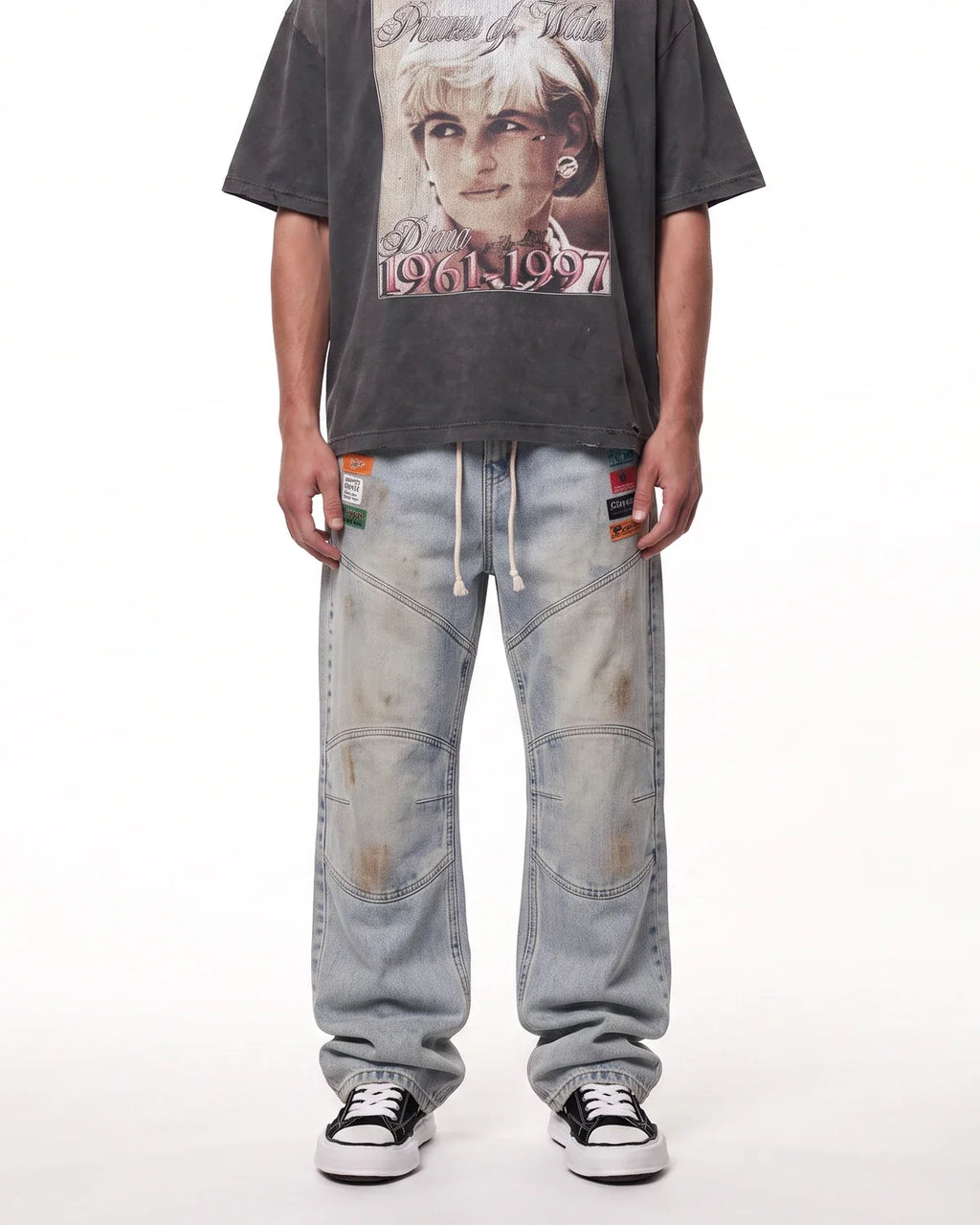 Triple Sevens Moto Denim Pants Blue