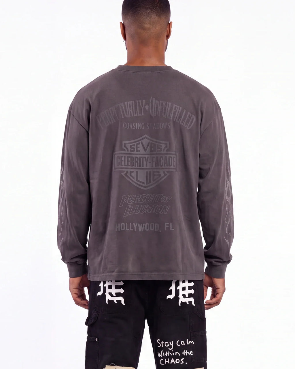 Triple Sevens Harley L/S Tee Black