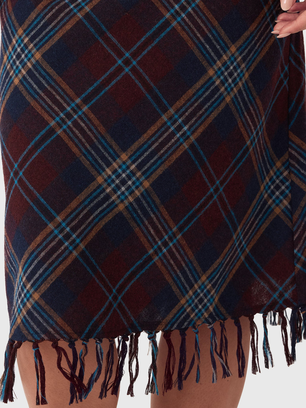 DÔEN Women's Elowette Knotted Fringe Skirt