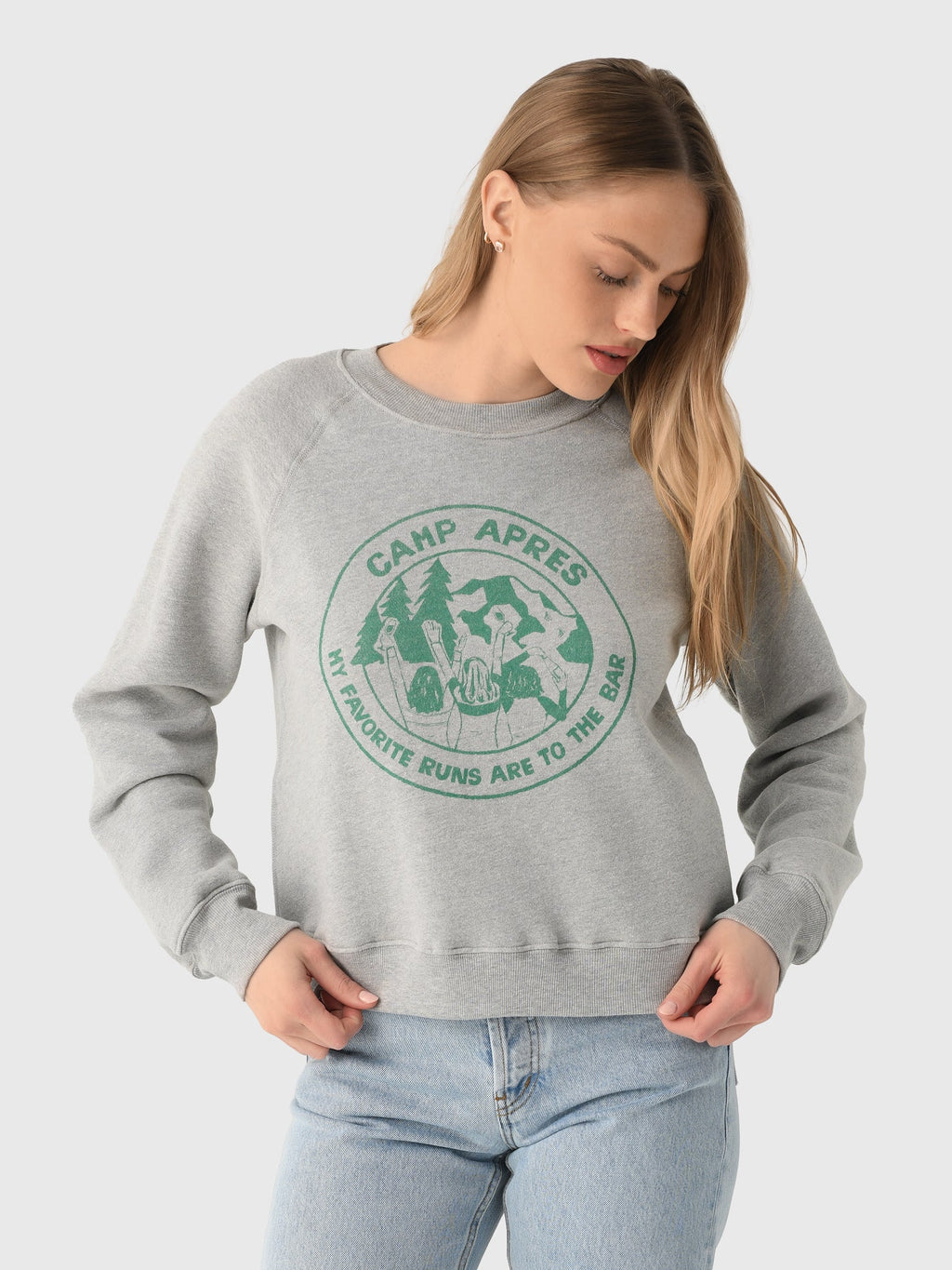 Re/Done Women's Camp Aprés Classic Crewneck