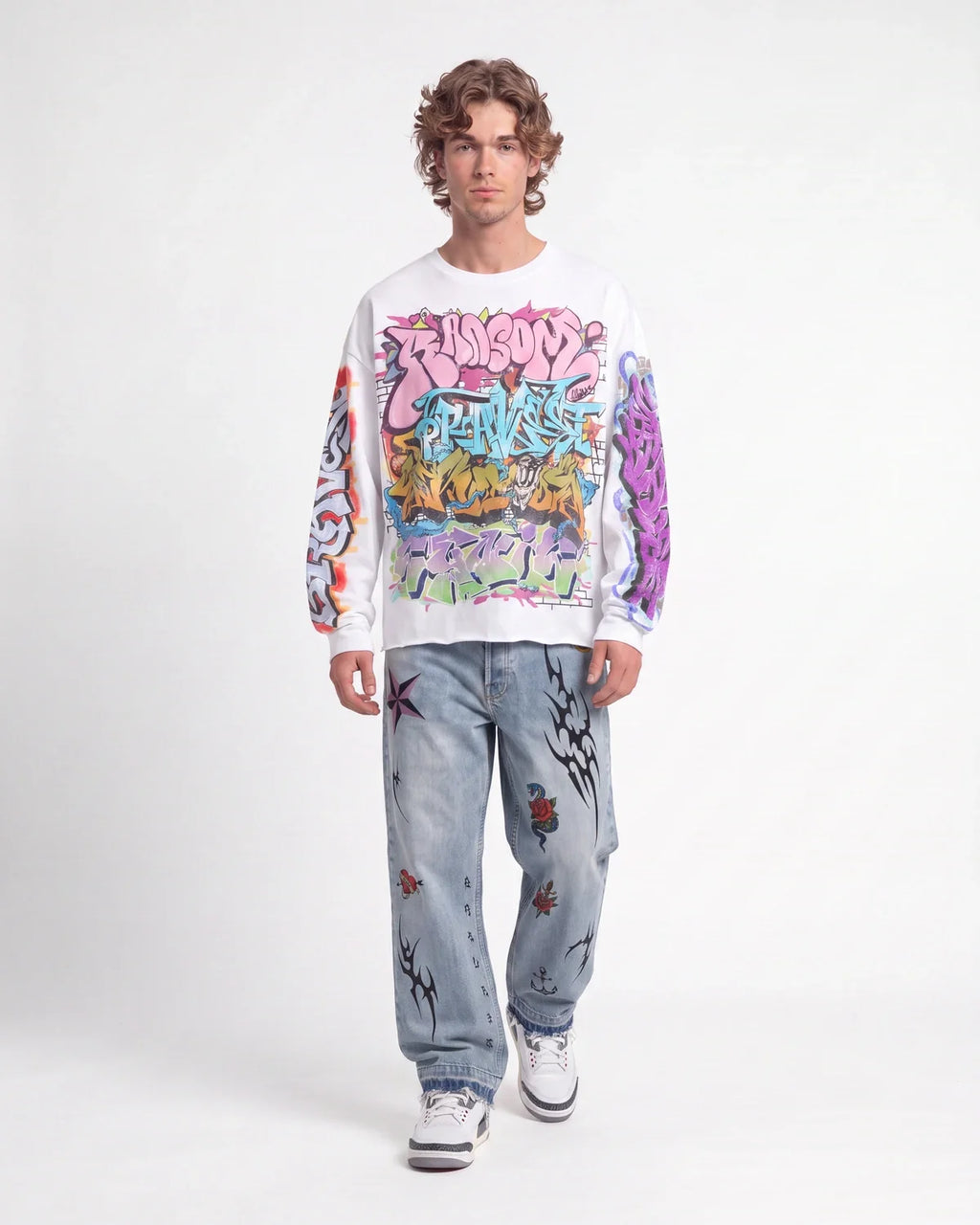 Bravest Studios Graf L/S Tee White