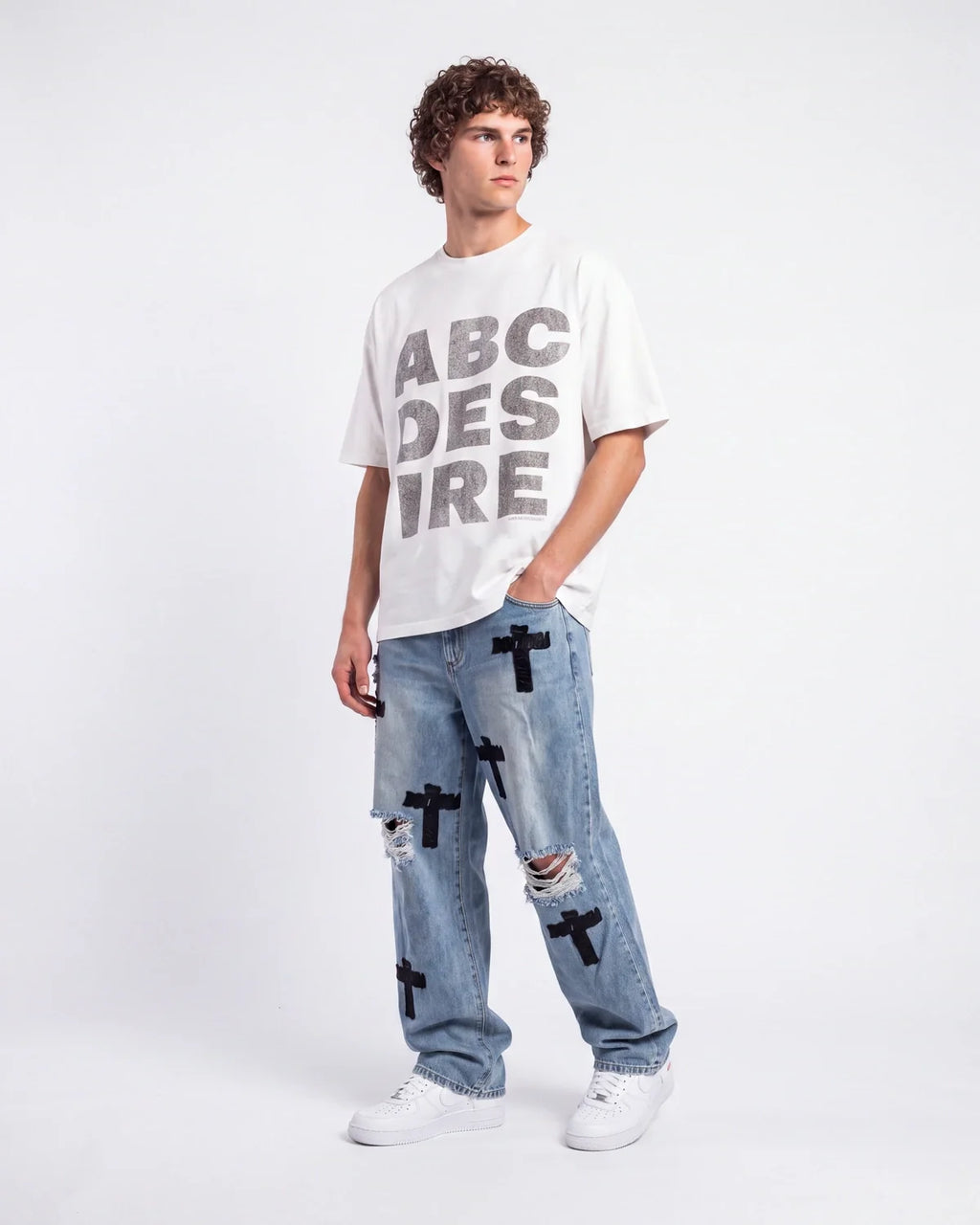 Bottega Desires ABC Desires Tee White