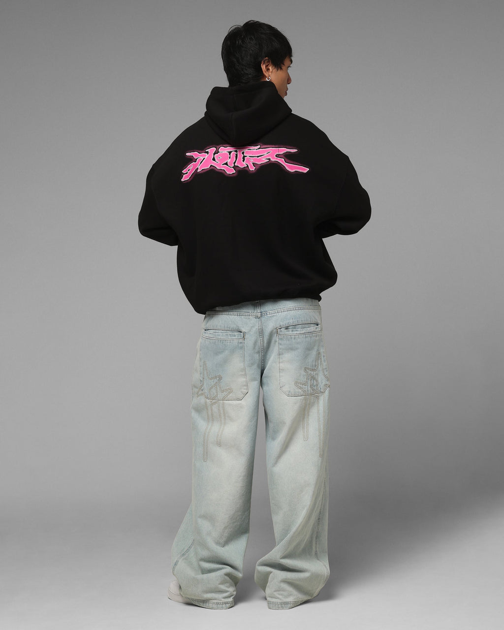 Loiter Cyber Logo Hoodie Black