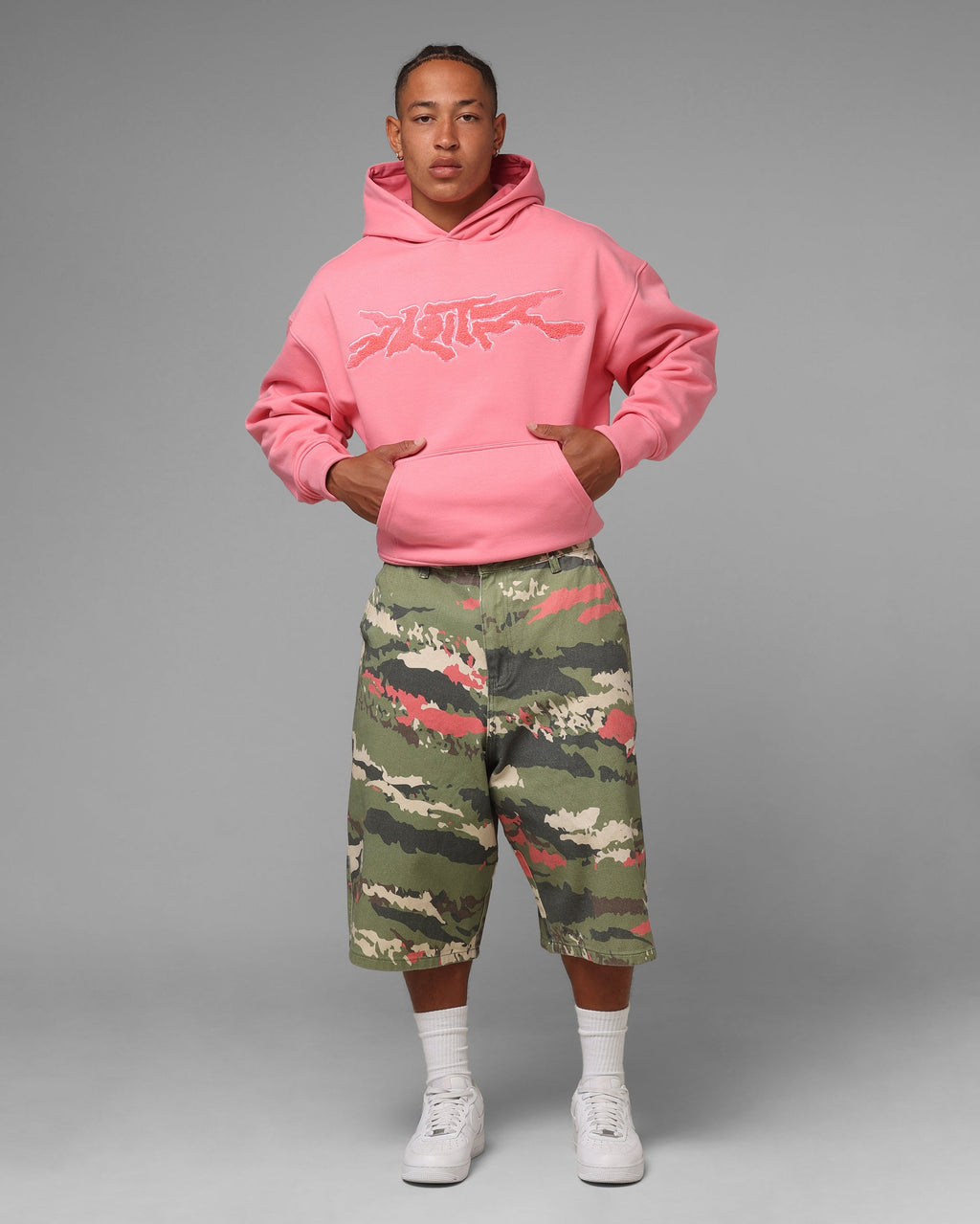 Loiter Global Hoodie Pink