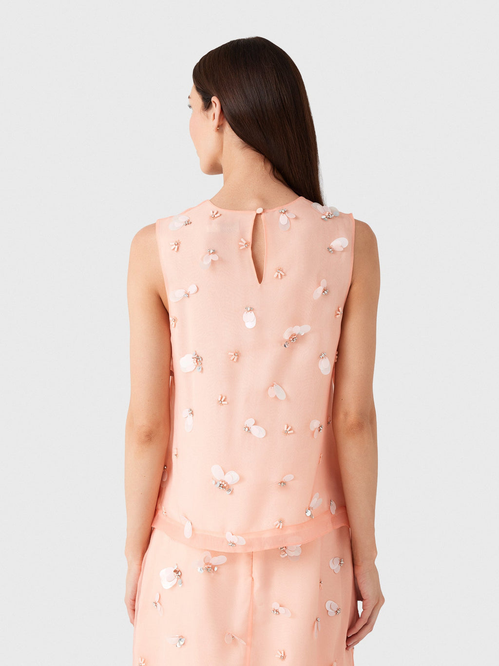 Simkhai Women's Celia Embellished Organza Top