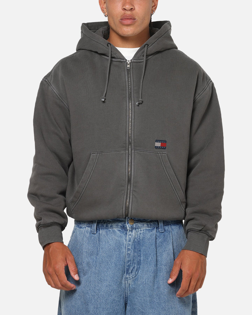 Tommy Jeans Quilt New Classics Zip Up Jacket Black