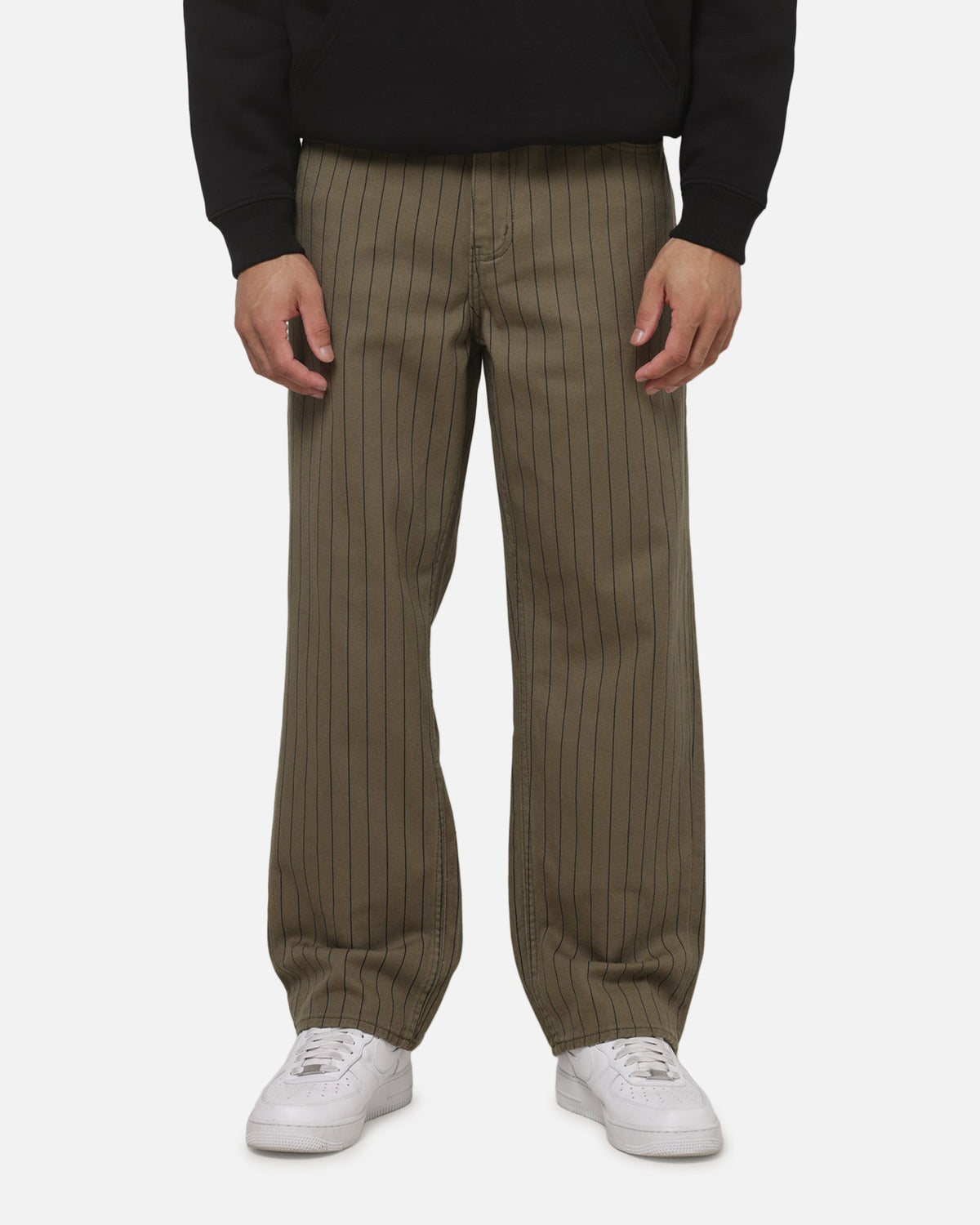 Carre Solace Jeans Green Pinstripe