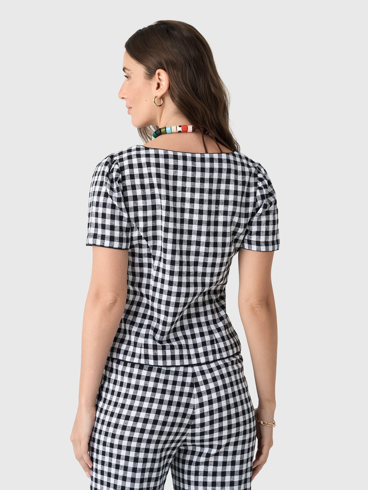 Ciao Lucia Women's Nadia Gingham Top
