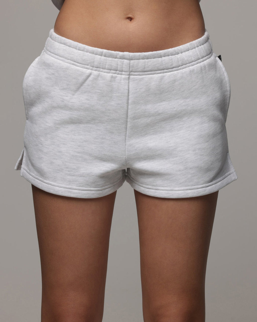 American Thrift Women's Fleece Shorts Grey Heather