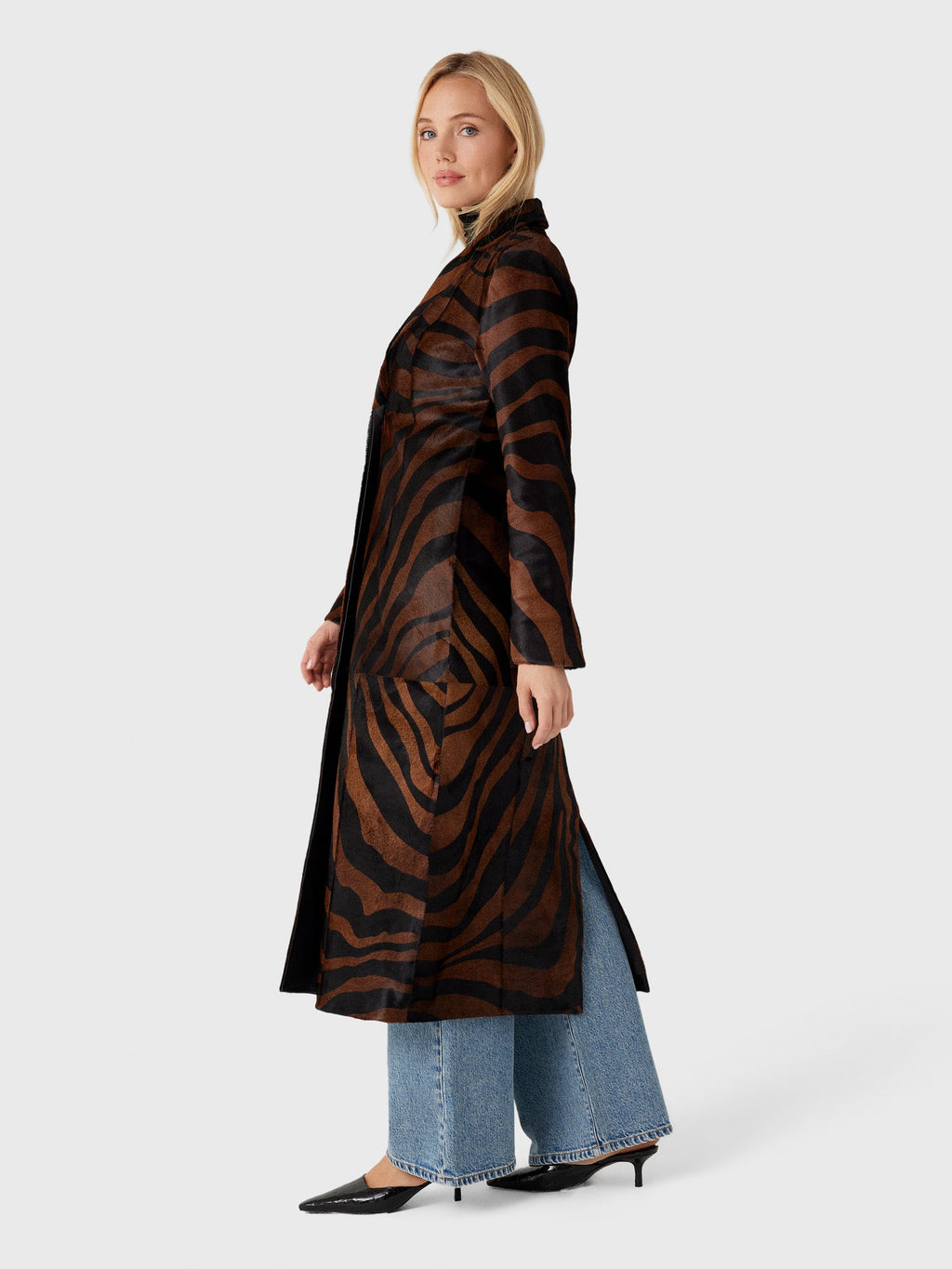 Simkhai Women's Rilo Pony Hair Coat
