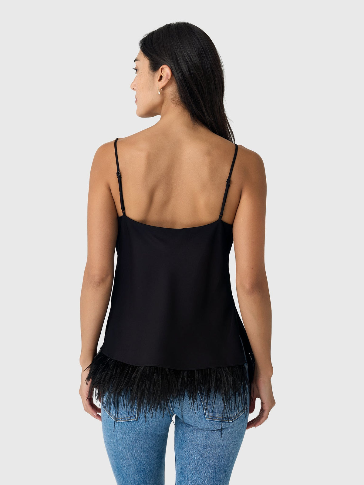 ALC Women's Eliza Feather Trimmed Camisole Top
