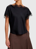 ALC Women's Luna Satin & Lace Top