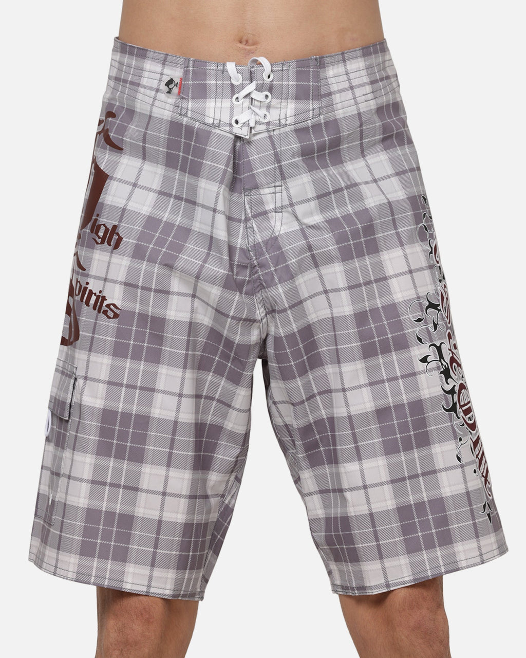 Worship Catharsis Long Boardshorts Light Grey