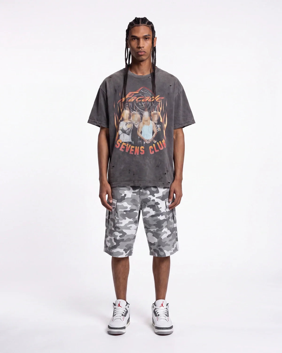Triple Sevens Flamerock Tee Black