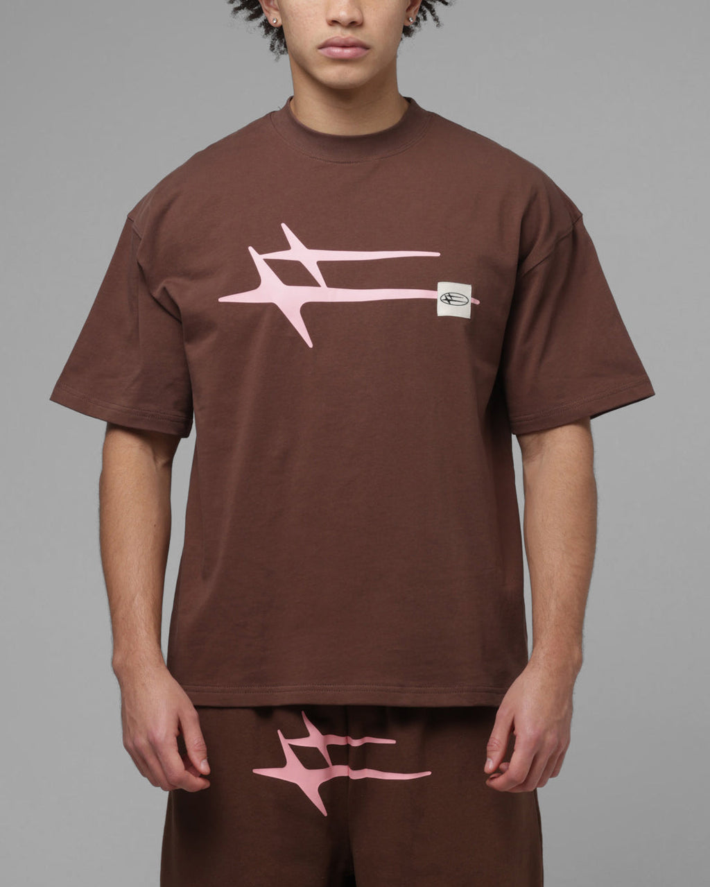 Loiter Hybrid Premium T-Shirt Brown