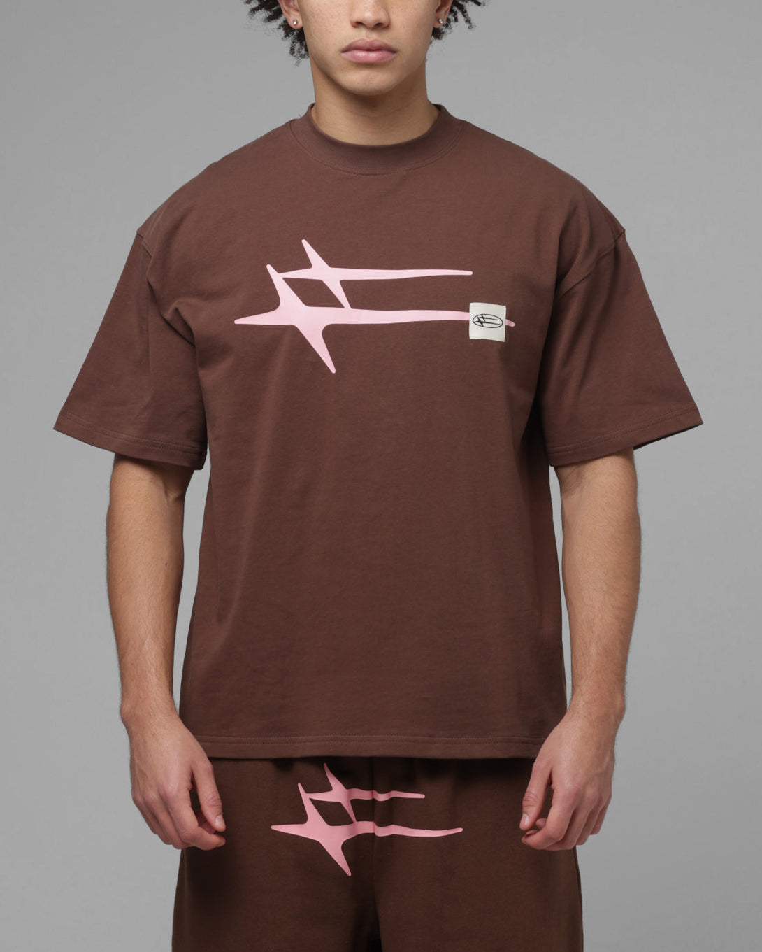 Loiter Hybrid Premium T-Shirt Brown