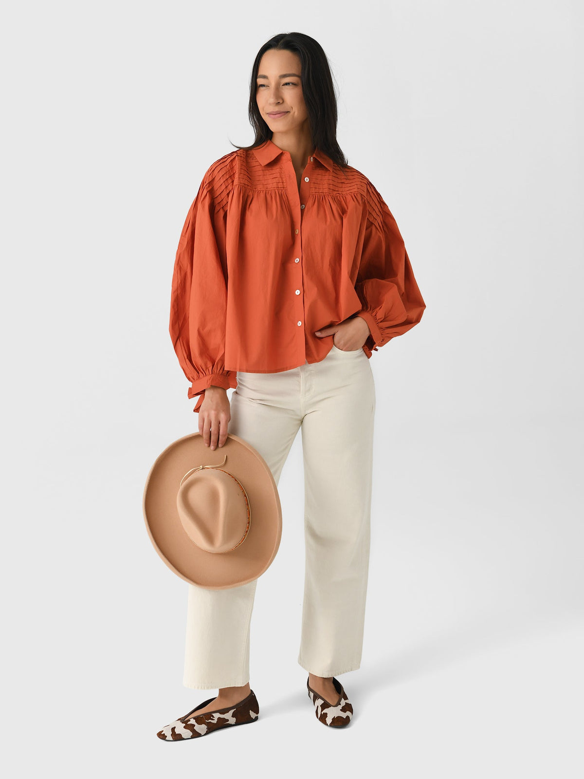 Eche Women's Button-Down Blouse