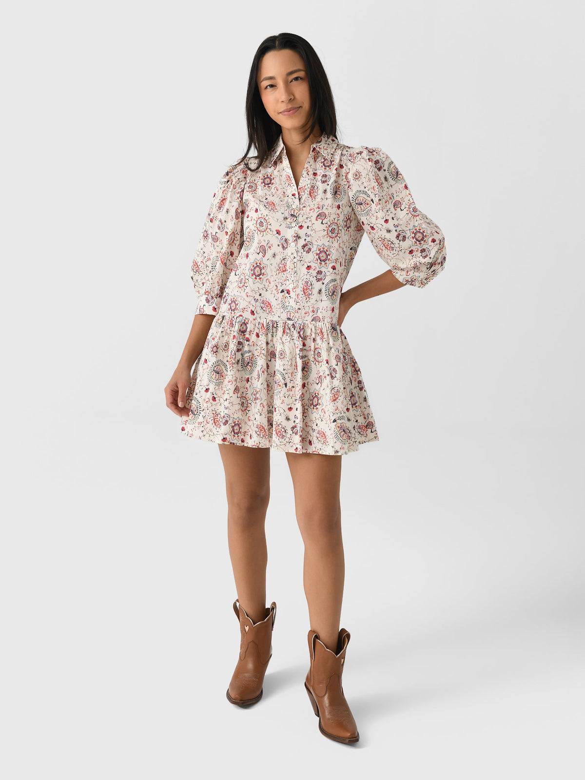 Eche Women's Pattern Mini Dress