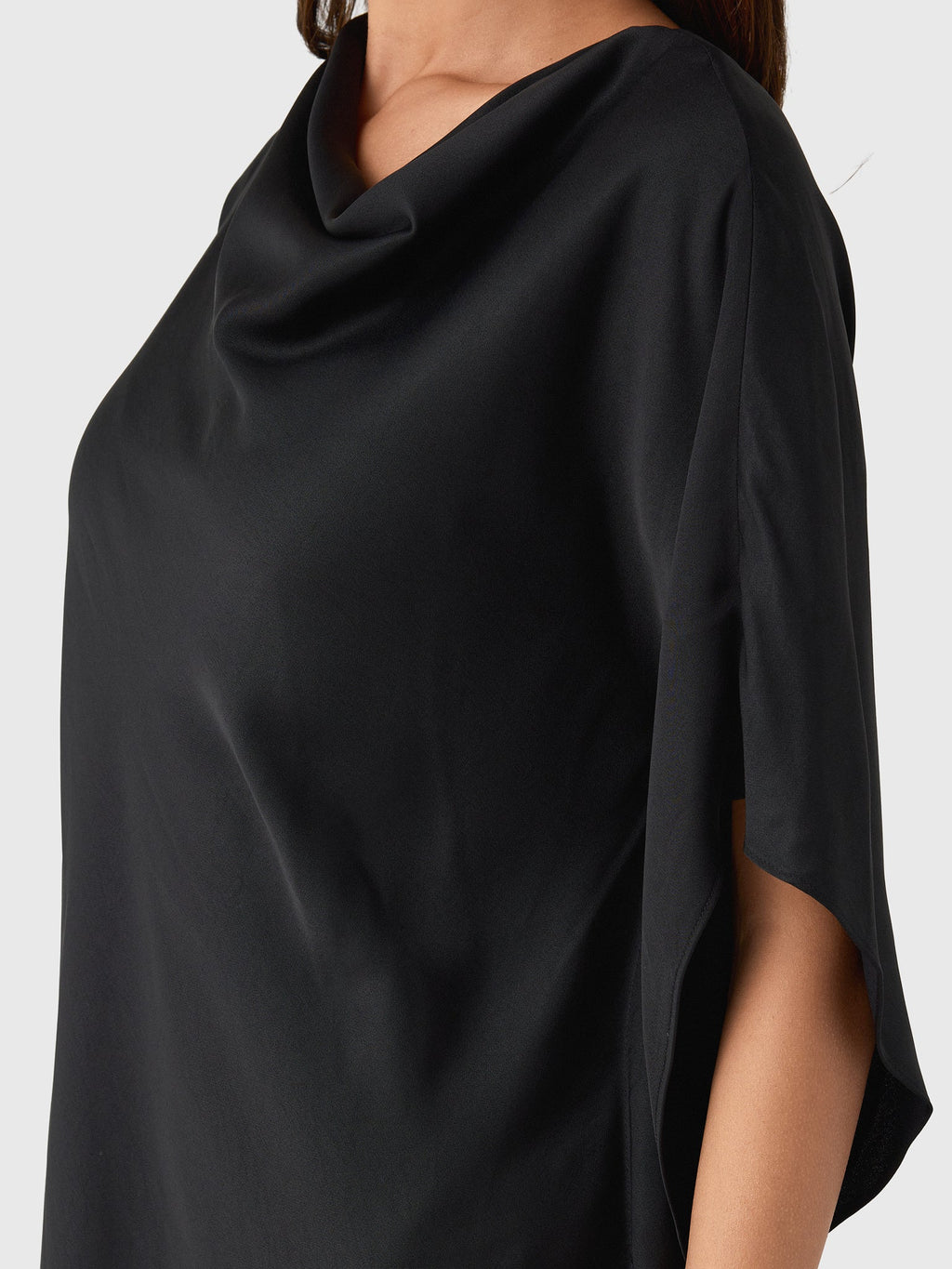 Simkhai Women's Sadia Satin Mini Cape Dress