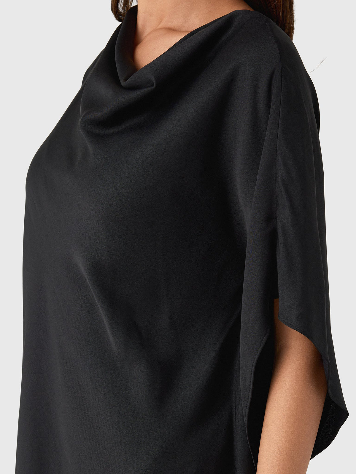 Simkhai Women's Sadia Satin Mini Cape Dress