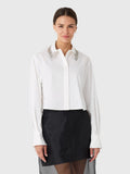 Simkhai Women's Renata Embellished Cropped Button-Down Shirt