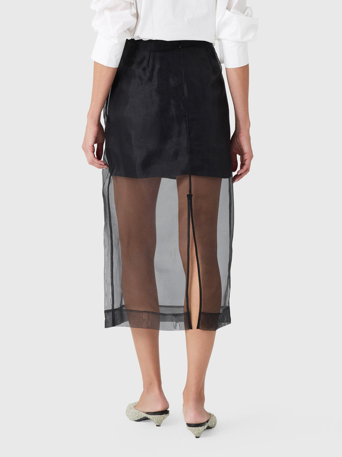 Simkhai Women's Dana Organza Midi Skirt