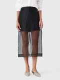 Simkhai Women's Dana Organza Midi Skirt
