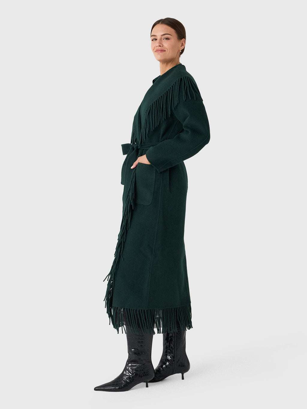 Simkhai Women's Carrie Fringe Robe Coat