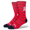 STANCE SOCKS ANGELS TWIST CREW RED
