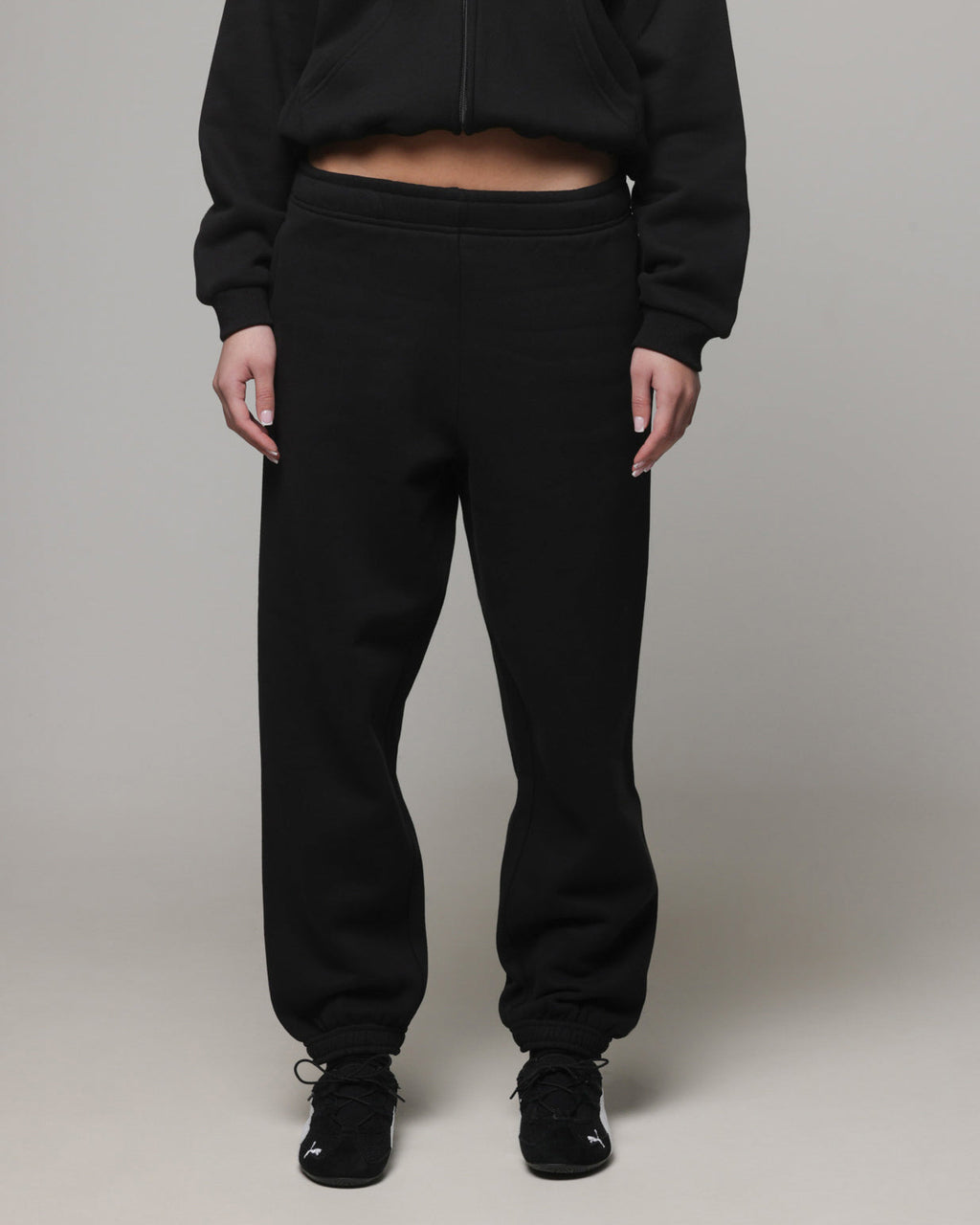 American Thrift Women's Cuffed Trackpants Black