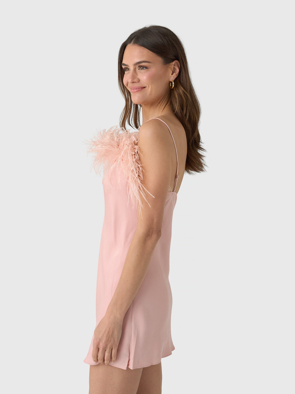 ALC Women's Opal Feather Trimmed Mini Dress