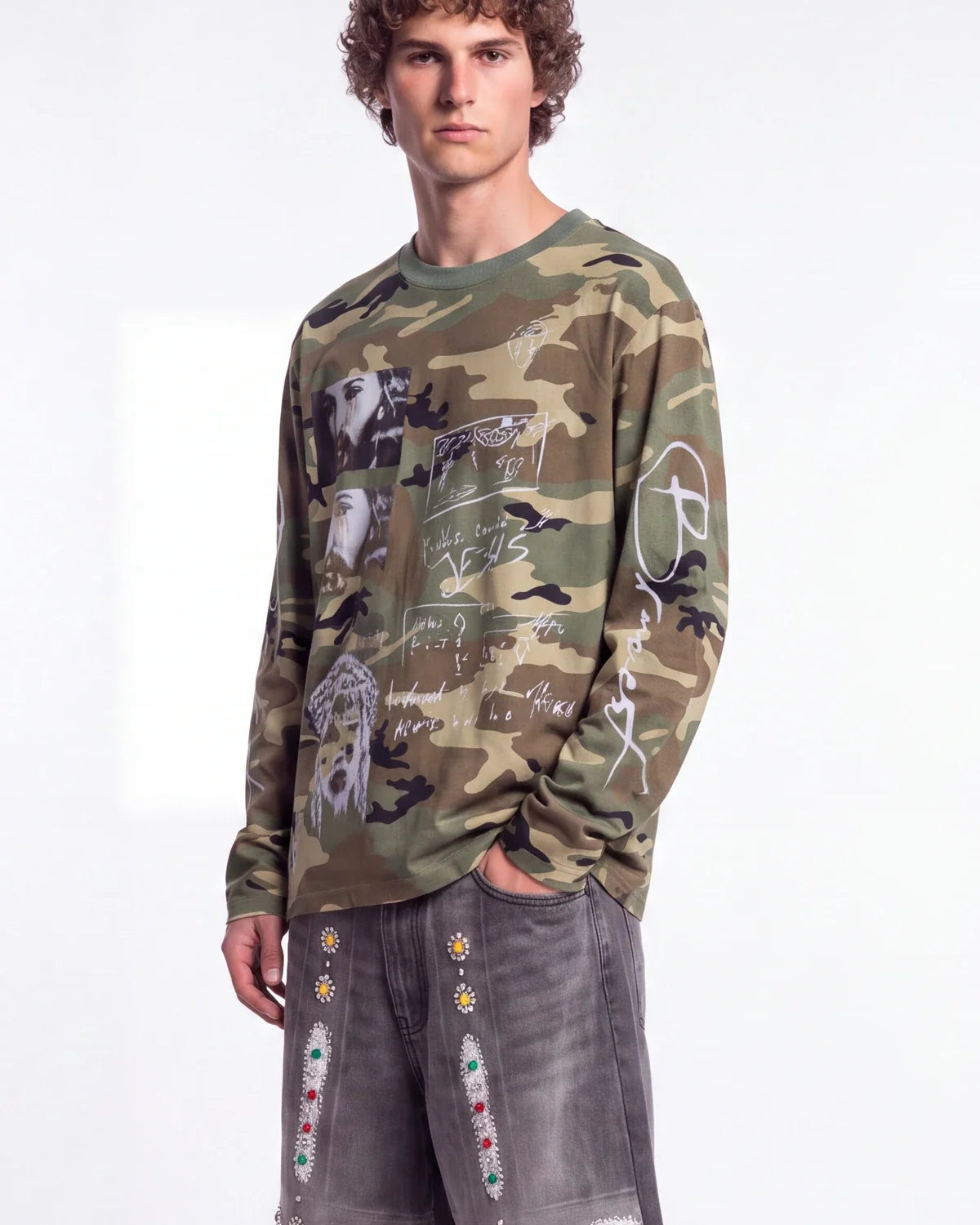 Bravest Studios Shepherd LS Tee Camo Green