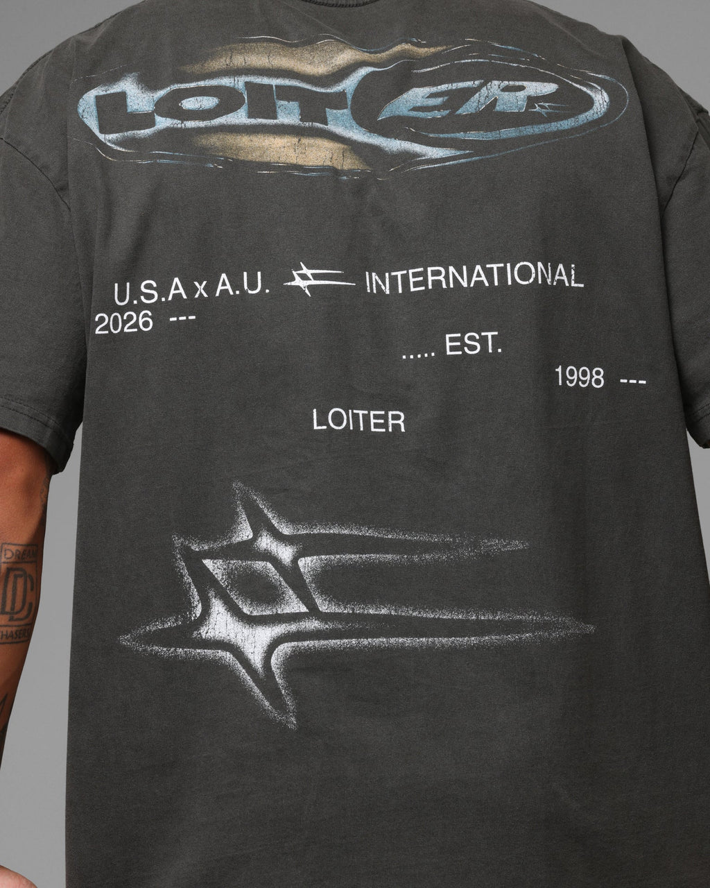 Loiter Speedform T-Shirt Black Wash