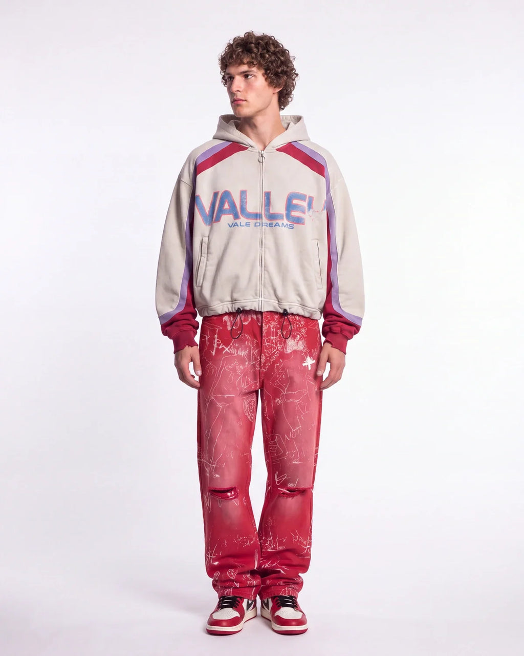 Vertabrae Silo Sketch Sweatpants Red