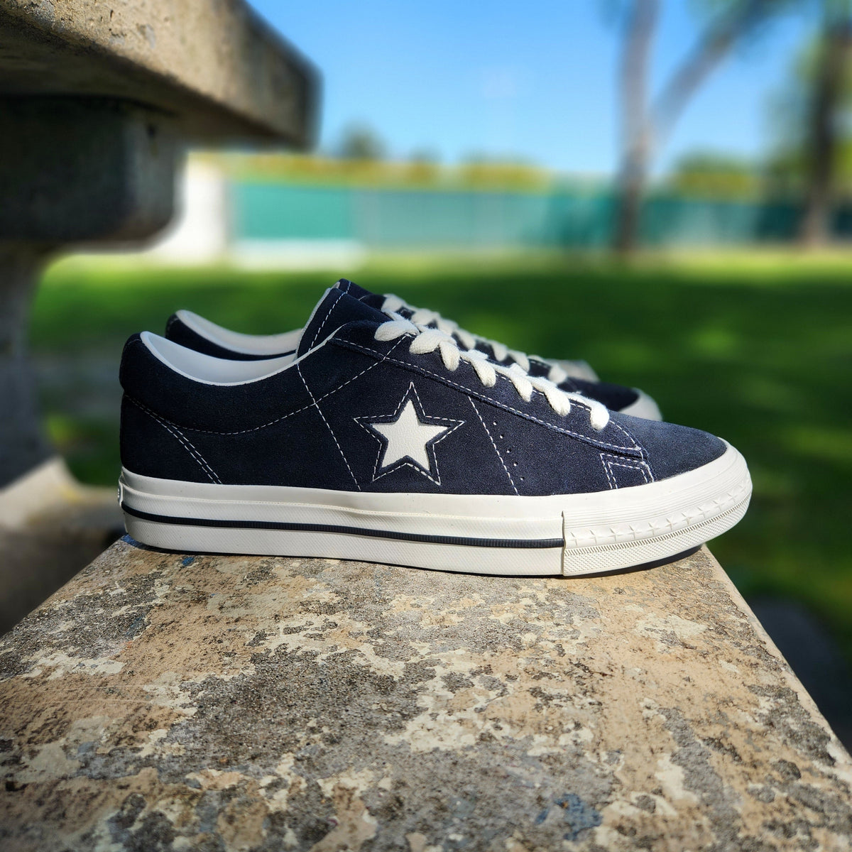 CONVERSE ONE STAR 95 OX BLACK VINTAGE WHITE
