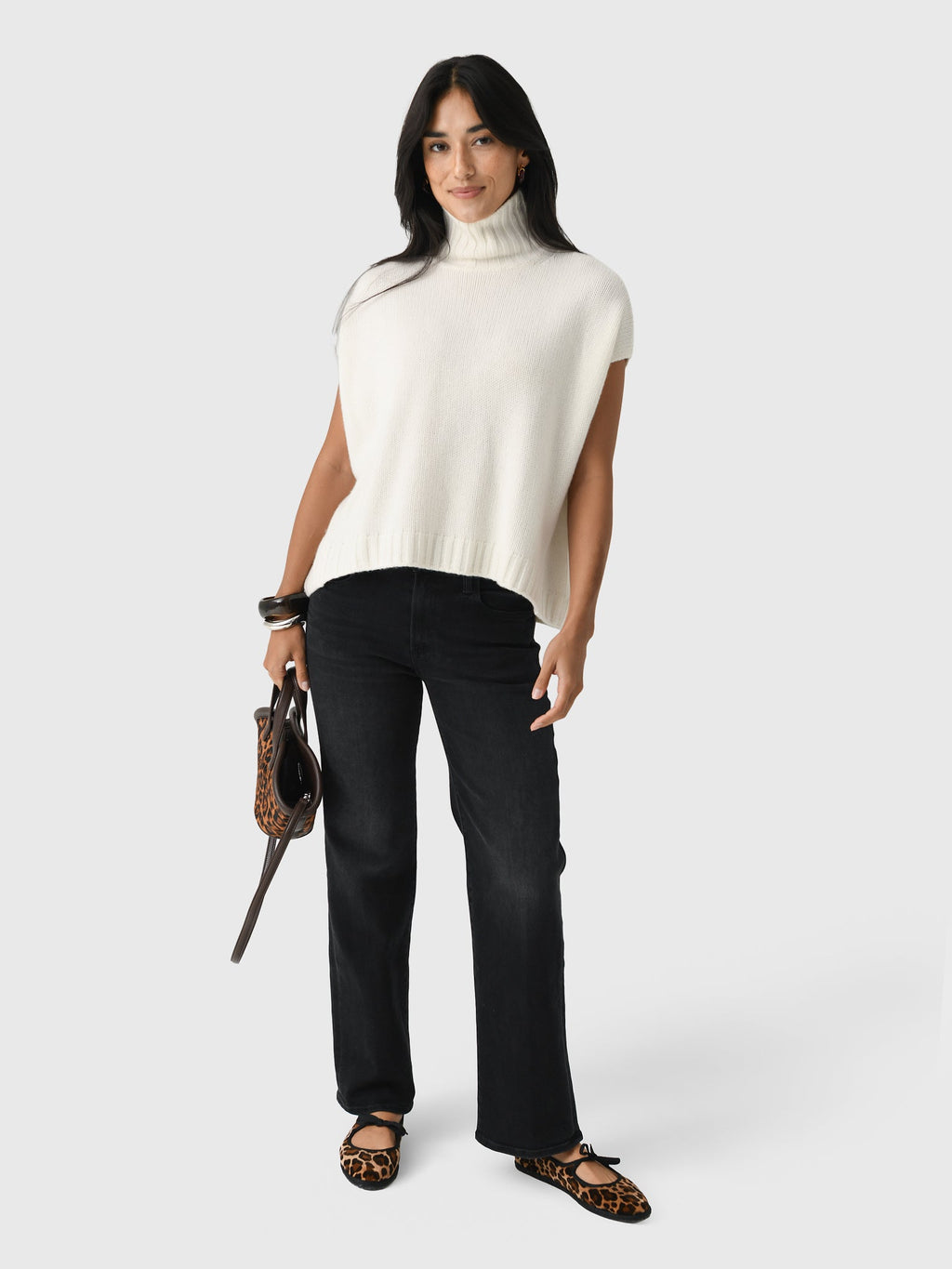 Organic John Patrick Women's Turtleneck Gilet