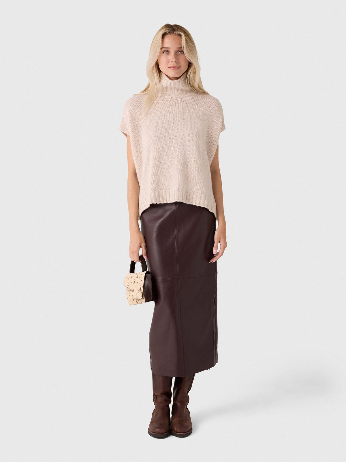 Organic John Patrick Women's Turtleneck Gilet