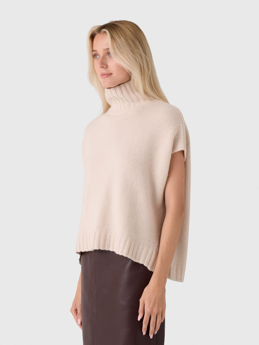 Organic John Patrick Women's Turtleneck Gilet