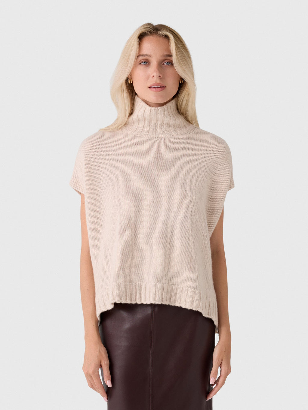 Organic John Patrick Women's Turtleneck Gilet