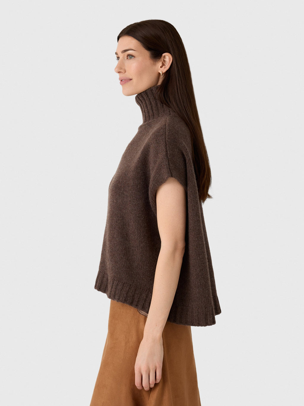 Organic John Patrick Women's Turtleneck Gilet