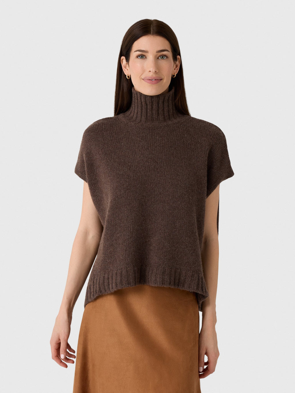 Organic John Patrick Women's Turtleneck Gilet
