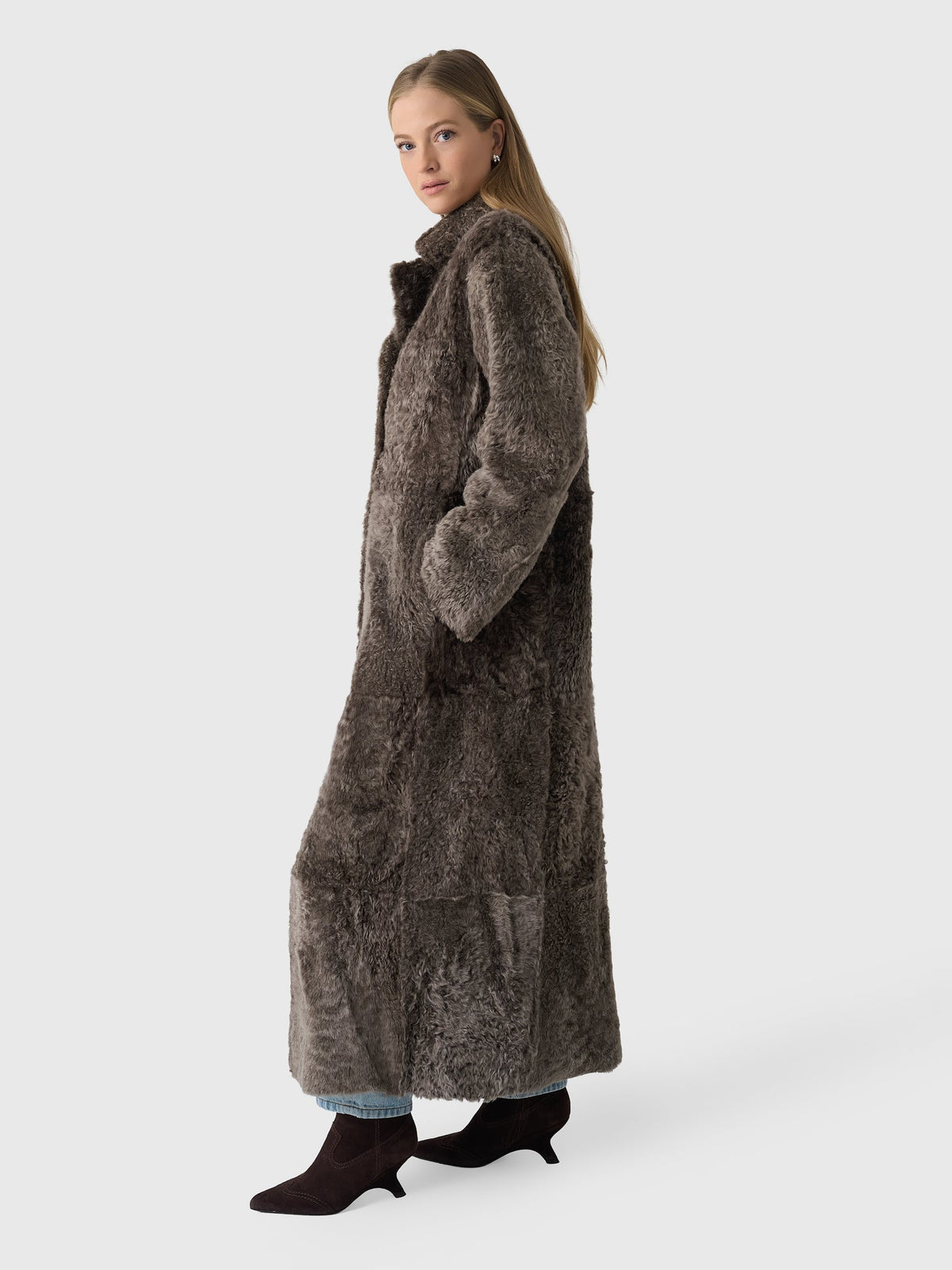 Frauenschuh Women's Johanna Long Lambskin Coat