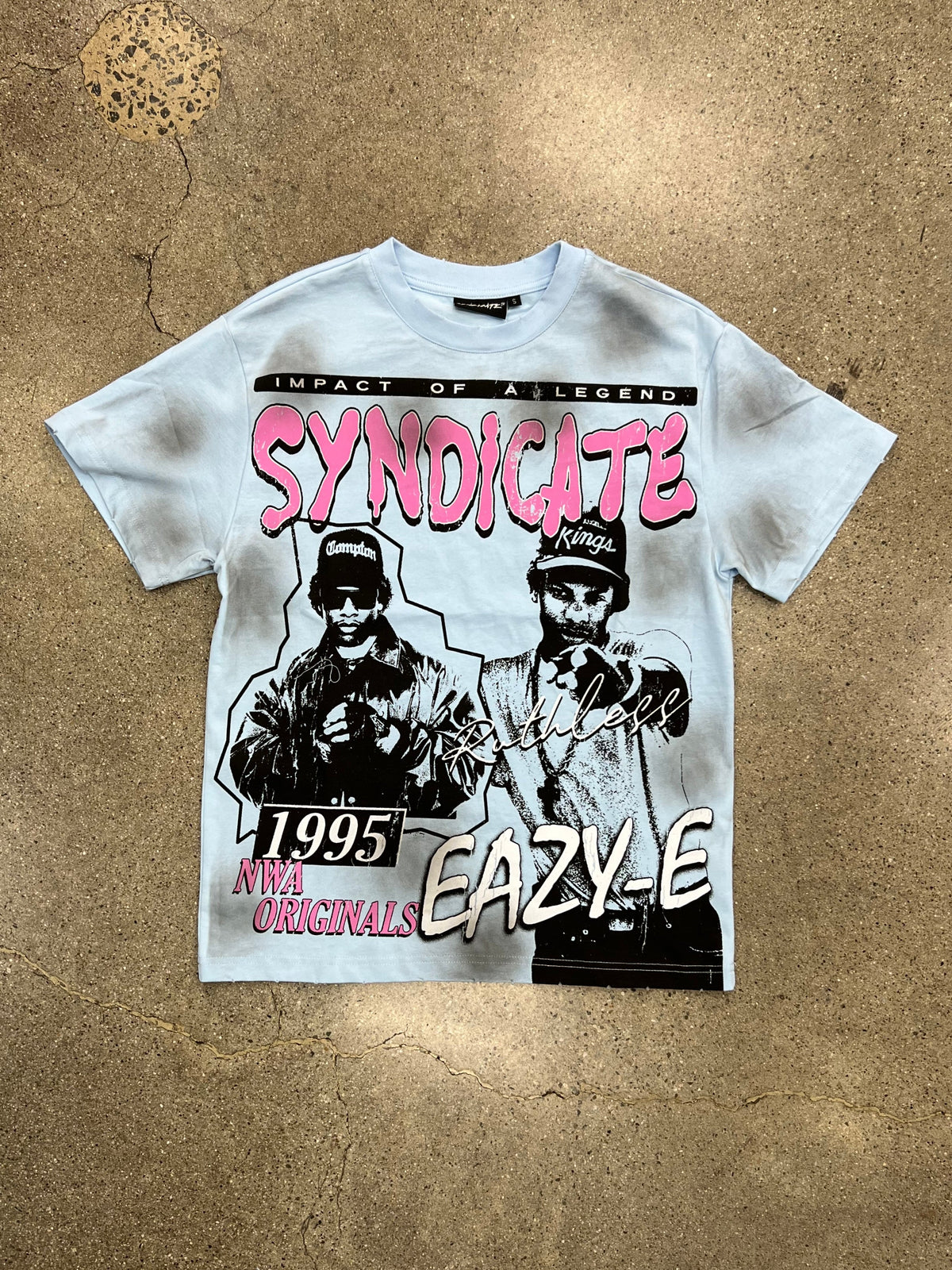 THE SYNDICATE EAZY E TEE BABY BLUE