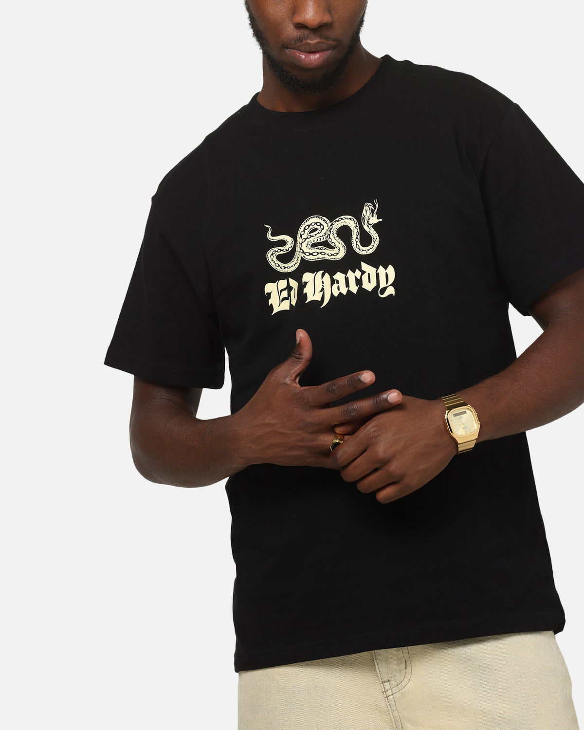 Ed Hardy Venom Fitted T-Shirt Black