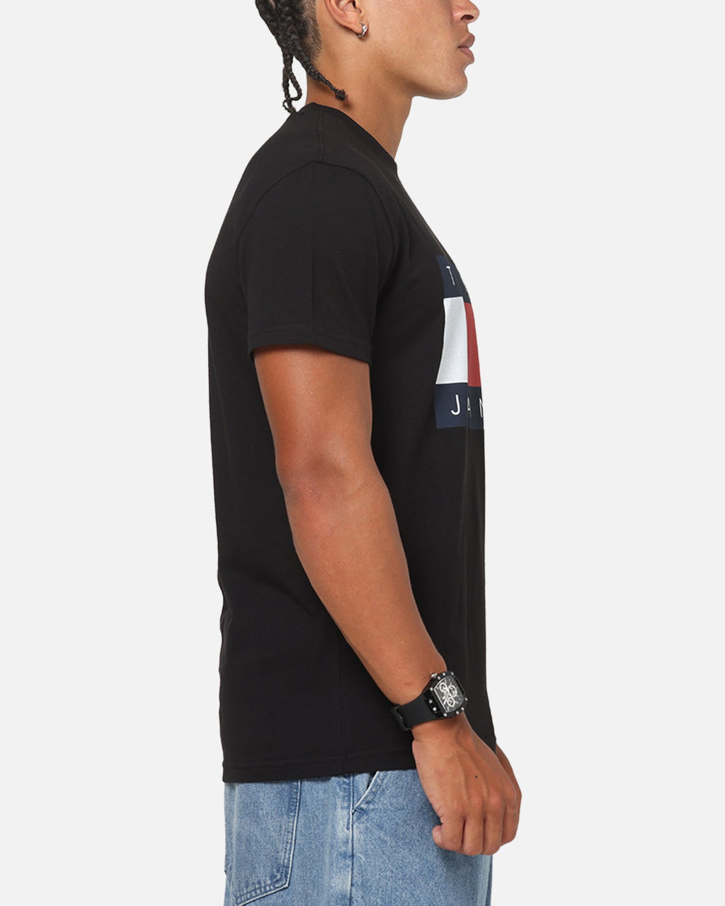 Tommy Jeans Regular Flag T-Shirt Black