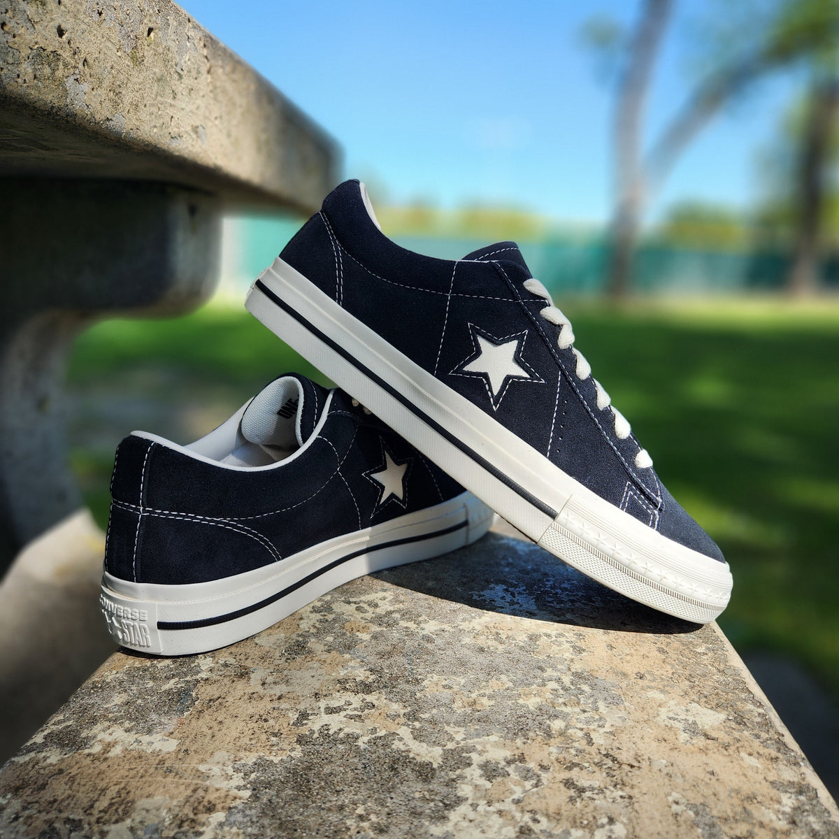 CONVERSE ONE STAR 95 OX BLACK VINTAGE WHITE