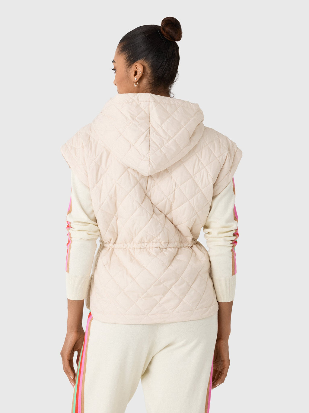 Women's Anorak Hoodie Puffer Vest