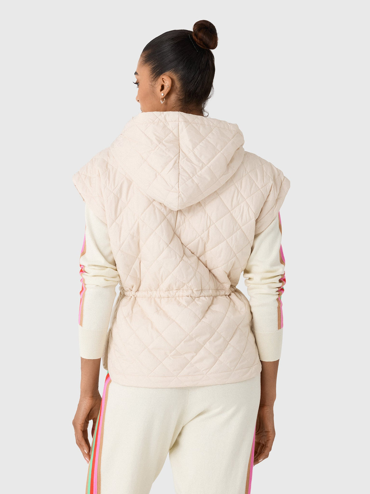 Women's Anorak Hoodie Puffer Vest