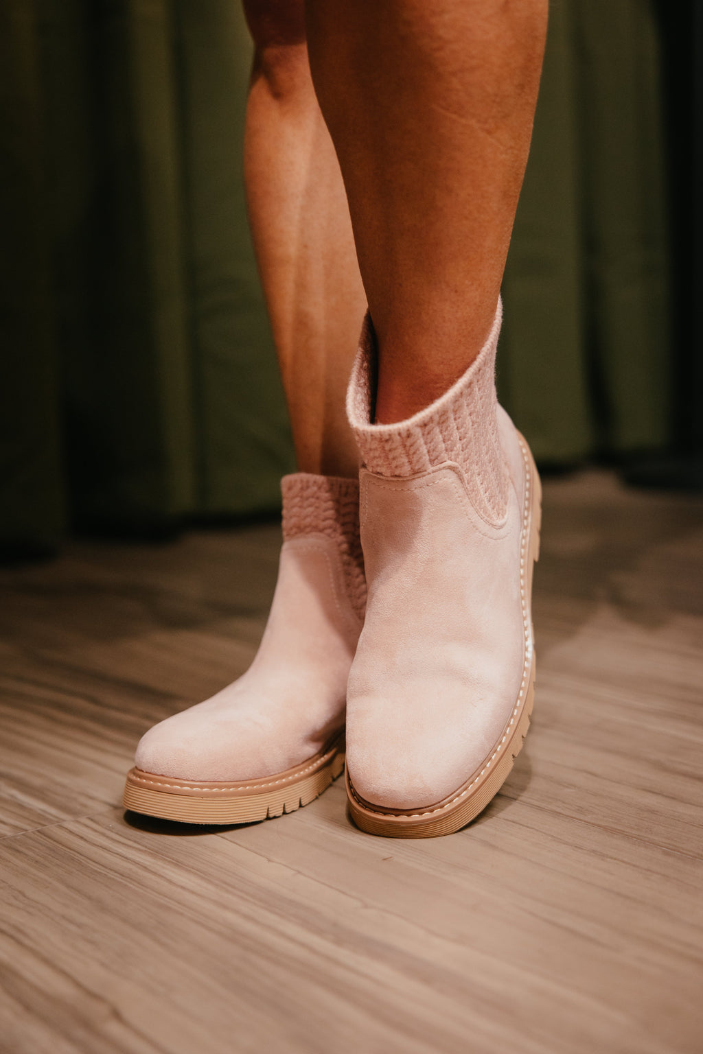 Corky's Blush Faux Suede Keep Me Warm Boots