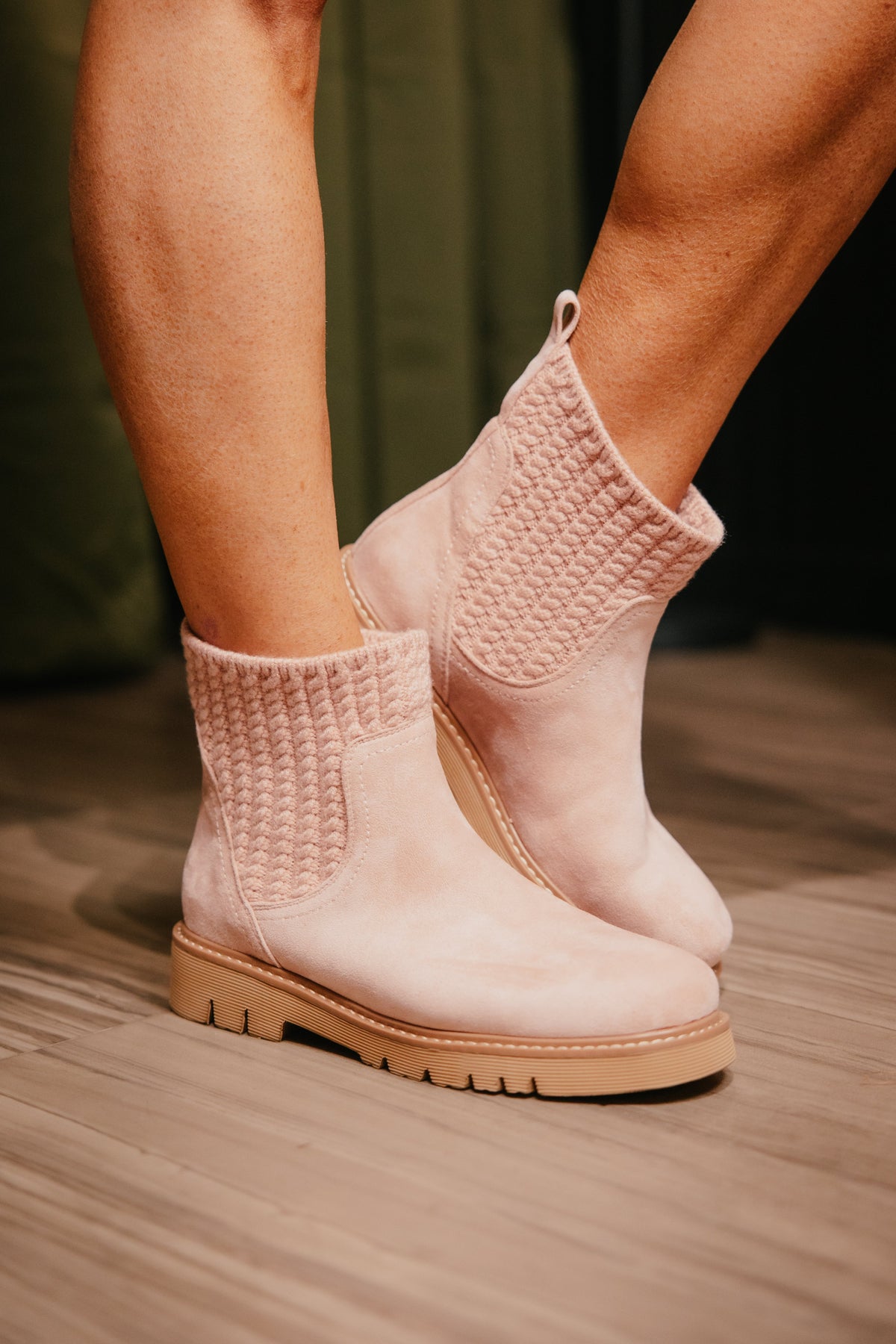 Corky's Blush Faux Suede Keep Me Warm Boots